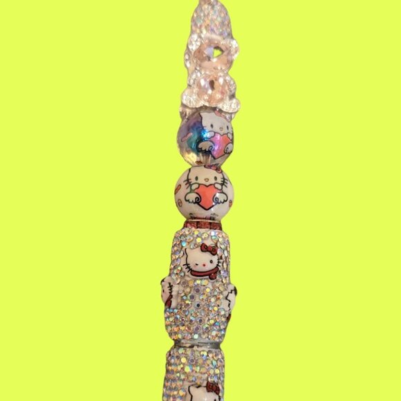 Hello Kitty Crystal bear ink pen~ New!! - Picture 3 of 3